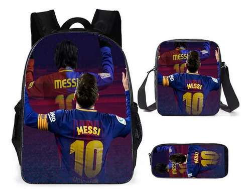 Mochila infantil para la Copa Mundial de Fútbol, paquete con 3 colores, estilo D