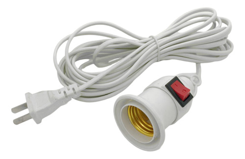 Socket Extensión Cable Swich Encendido Apagado 4.8mt Largo