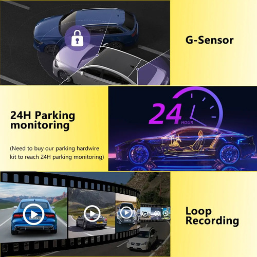 Dashcam Del Coche De 2 Lentes Wifi Gps 4k Dvr Barato