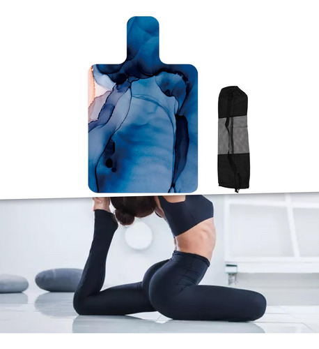 Pilates Reformer Mat Towel Durable For Fitness Strength Blue