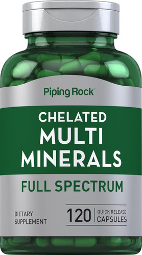 Mega Multi Mineral Quelado 120 Cápsulas Sin Hierro Ideal Par Sabor