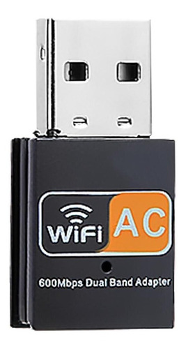 Imagen 1 de 2 de Adaptador Wifi Usb Dual Band Placa Red Inalámbrica 600 Mbps