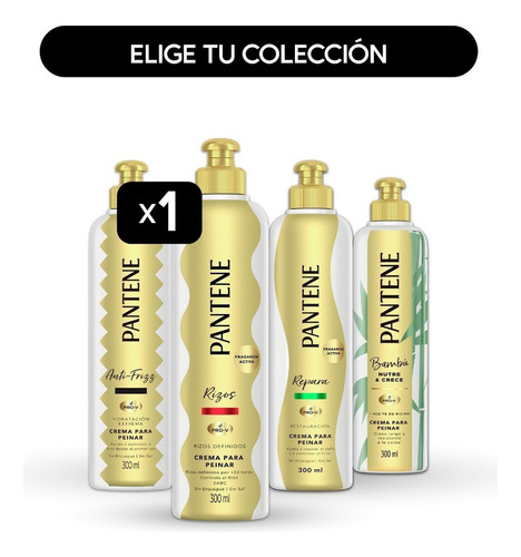 Crema Para Peinar Pantene Pro-v 300ml -coleccion Completa