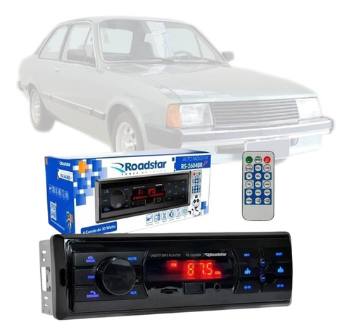 Aparelho Radio Mp3 Fm Usb Bluetooth Roadstar Gm Chevette