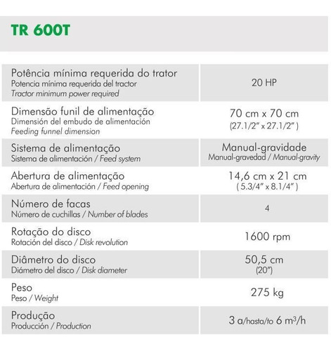Imagem 5 de 5 de Triturador De Galhos, Troncos P/ Trator Trapp Tr 600t