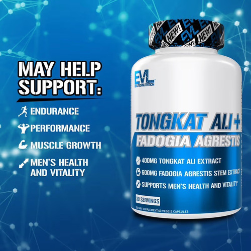 Tongkat Ali + Fadogia Agrestis 10x1, 60cáps Importado