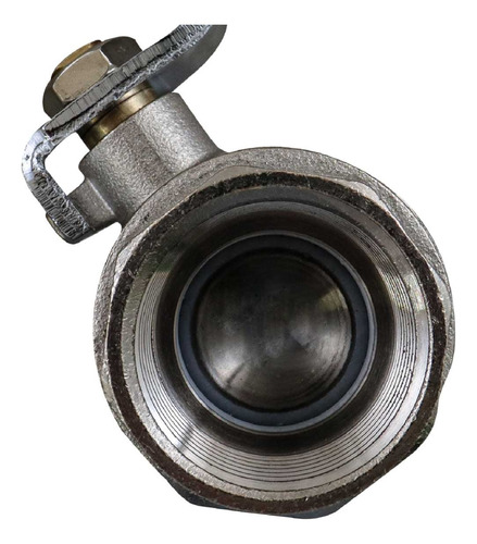 2 Válvula De Esfera Niquelada Roscable Wog 400 4'' P