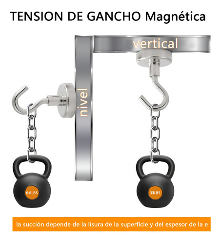 Gancho Magnético Imanes Fuerte Ventosa 15kg/33lbs 10piezas Lmanes De Neodimio 20mm
