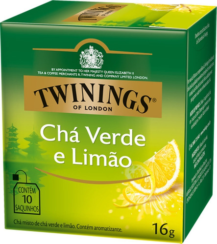 Imagem 1 de 1 de Chá Twinings Verde E Limão 10 Sachês