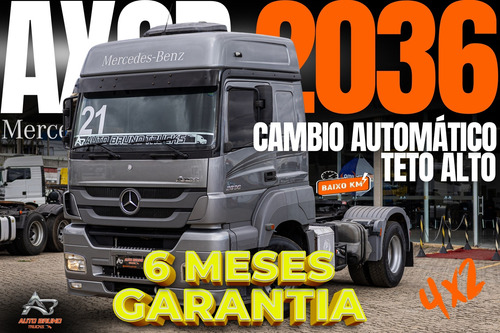 Mb Axor 2036 4x2 Teto Alto Automático, C/ Ar! Impecável