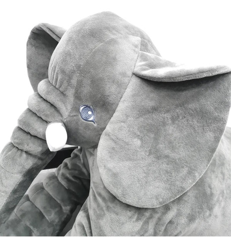 Almohada Elefante Gris Peluche Grande 60cm
