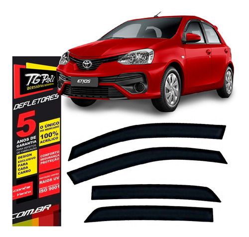 Calha De Chuva Toyota Etios Hatch 2012 A 2020 4 Portas