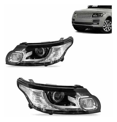 Par Farol Range Rover Sport 14 15 16 17 18 Com Led 14 Pinos