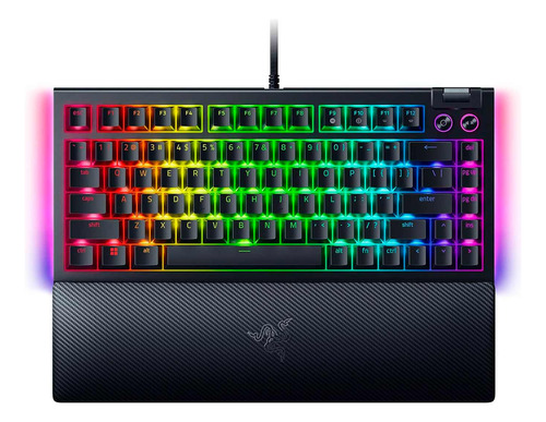 Teclado Razer Blackwidow V4 75% Us Switch Orange Chromablack