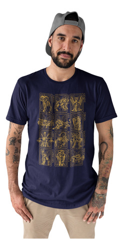 Camisetas Saint Seiya Ouro Cdz Áries Touro Câncer Leão Libra