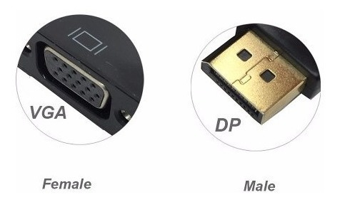 Adaptador Conversor Display Port A Vga Dp A Vga