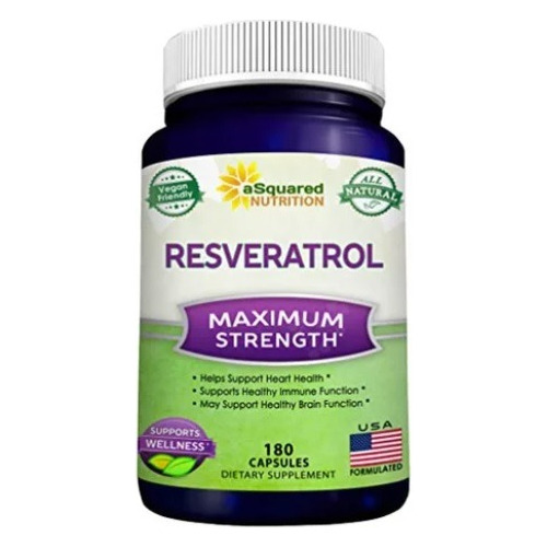 Resveratrol 1000mg Maximo Poder Antioxidante 180 Capsulas