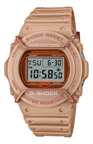 Reloj G-shock Dw-5700pt-5d Resina Hombre Oro Rosa