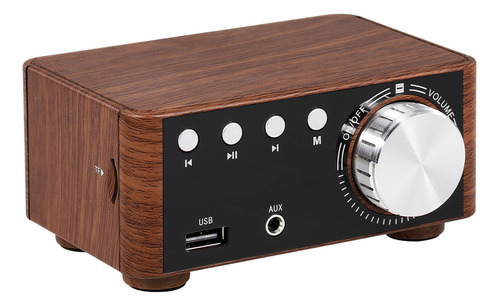 Grano De Madera Hifi Bt 5.0 Potencia Digital Amplificador De