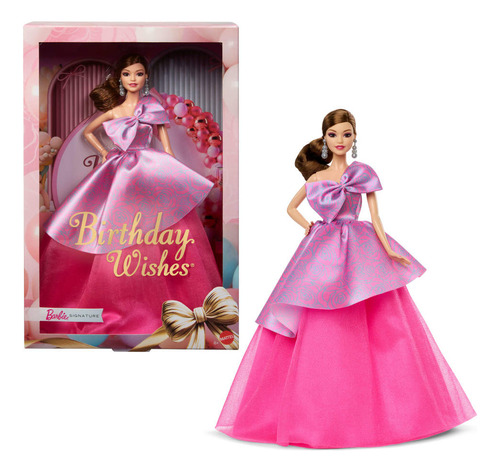 Muñeca De Colección Barbie Birthday Wishes Vestido Mattel