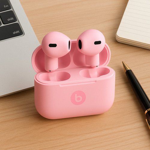 Auricular Bluetooth Inalámbrico Air 5 Pro Tactil Bulltec Rosa