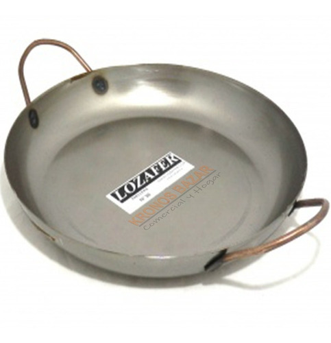 Paellera 38 Cm Chapa Pesada Paella Profesional Sarten Wok