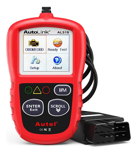 Escáner Autel Obd2 Autolink Al319 Para Vehículo, 7 Idiomas