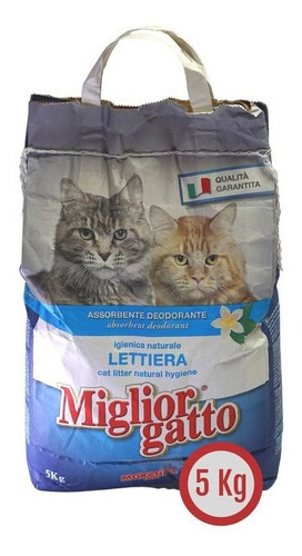 Arena Sanitaria Para Gatos Migglior Gatto x 5kg de peso neto