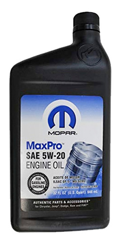 Aceite De Motor Mopar 5w20 1l Dodge Journey Año 2010