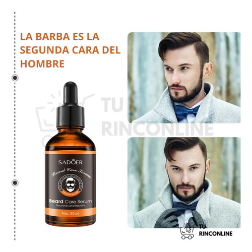 Suero Para El Cuidado Y Crecimiento De La Barba Sadoer 30ml