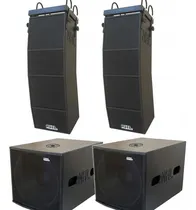 Comprar Line Array Ativo 10 6 Ti Sub 18 4 Caixas 4800w Estereo Vla48