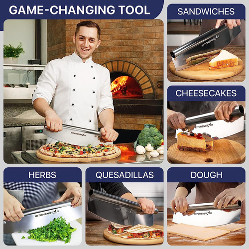 Kit De Preparación De Pizza Cuchillo Y Cáscara