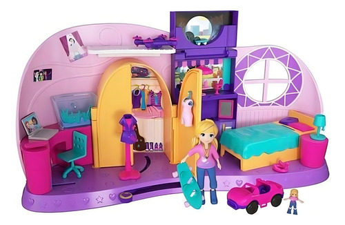 Polly Pocket La habitación de diversión para muñecas Polly Mattel Fry98