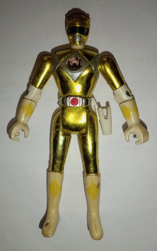 Power Ranger Amarillo Metalico, Vintage Película Bandai 1995