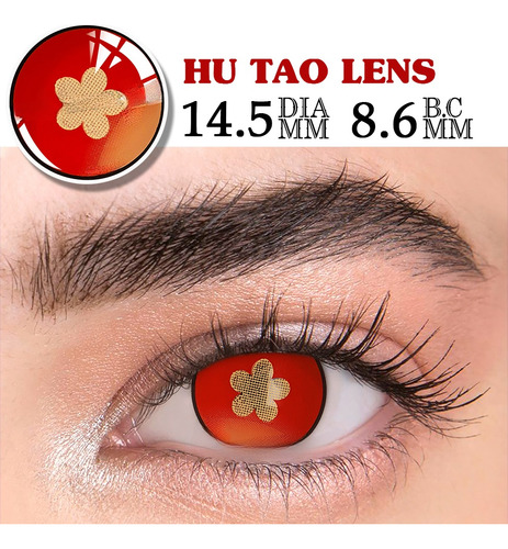 Lentes De Contacto Hu Tao Cosplay Juego Genshin Impact