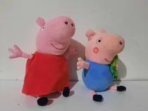Comprar Peppa Y George Pig Lote 2 Peluches Buen Estado 25 Y 23cm