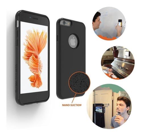 Imagem 5 de 7 de Capa Nano Anti Gravidade iPhone 6, 6s E 6 Plus Gruda Mesmo!
