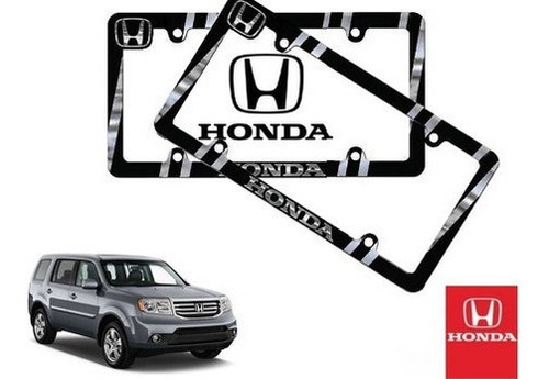 Par Porta Placas Honda Pilot 3.5 2012 Original