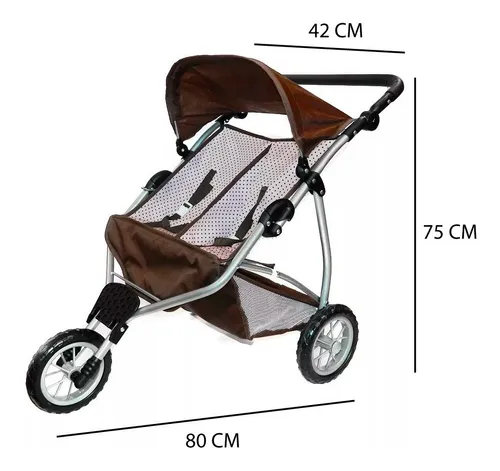 Cochecito para muñecas mellizas sale