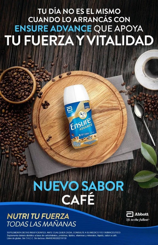 Ensure Advance Shake Sabor Cafe X 220 Ml Café