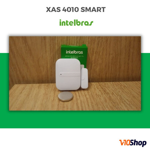 Sensor De Abertura Magnetico Xas 4010 Smart Intelbras Branco
