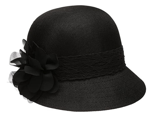 Gorros Sombreros Y Boinas De Lino Con Lazo Negro Talla Única