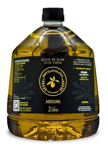  Aceite De Oliva Extra Virgen Botella Pet 2 Litros Arbequina