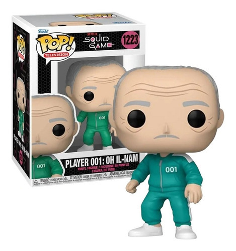 Boneco Funko Pop Player 001 Oh Il- Nam Round 6 1223 Netfllix