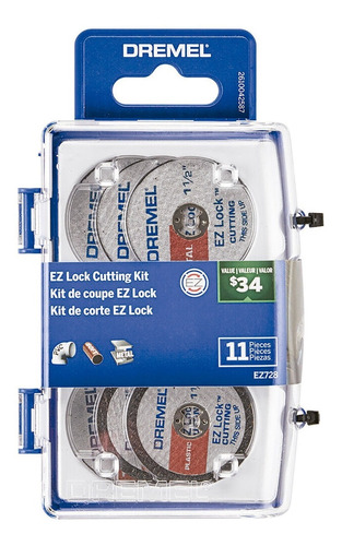 Set Discos Corte Mini Torno Dremel Ez Lock 11 Pzs Estuche