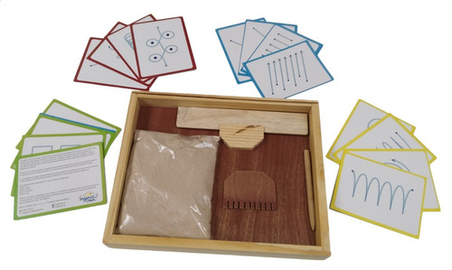 Imagen 2 de 7 de Ingeniacreaa Pack Bandeja Montessori + Tarjetas Didáctico