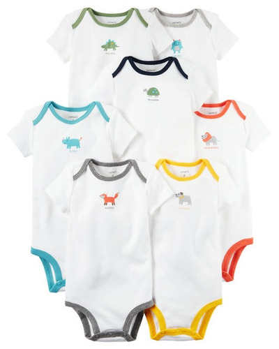 Set Mamelucos Carters Talla 6 Meses Niño X 7