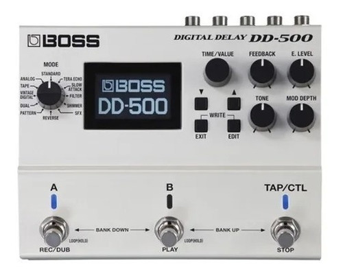 Procesador Boss Dd500 Digital Delay + Estuche + Cable Inter
