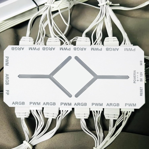 Conector Ventilador Rgb Pwm, 1-9 Puertos, Control Remoto Y S