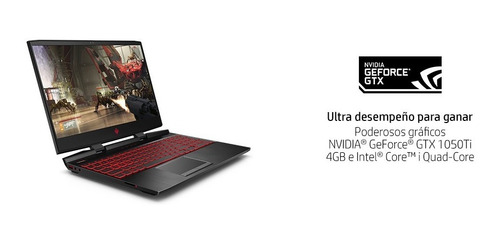 Notebook Hp Omen 15-dc0002la I5 8gb 1tb Gtx1050ti 15,6 Negro